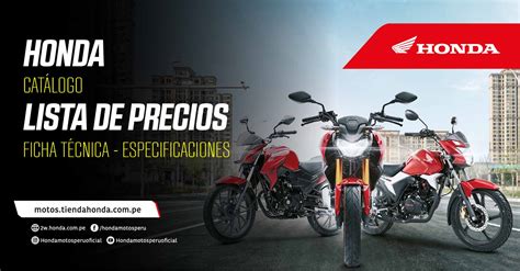 honda motos catalogo y precios